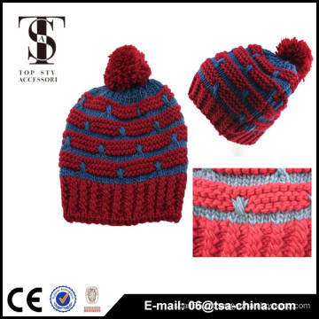 Beanie do slouch da malha dos homens acrílicos clássicos do estilo